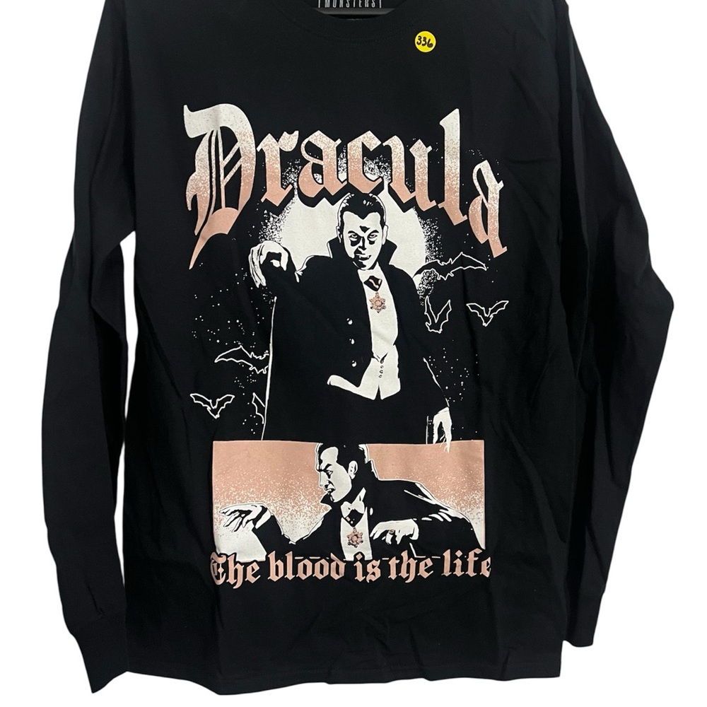 336 NWOT DRACULA LONG SLEEVE TEE- MEDIUM